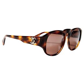 Occhiali da sole Chanel Tortoise Gold CC Logo 01452 91235