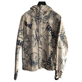 Chaqueta Venture World Map Off White Cream SS2012 de Supreme The North Face