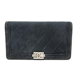 Chanel Boy Chanel A80285 Damen Velours Langbörse
