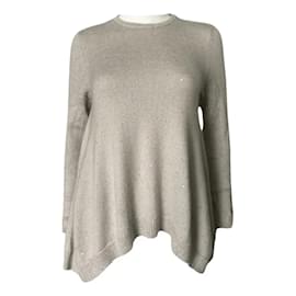 Pailletten-Cashmere-Oberteil - Brunello Cucinelli
