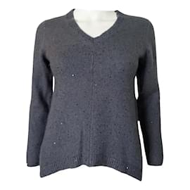 Pailletten-Cashmere-Oberteil - Brunello Cucinelli