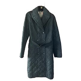 Burberry Parka Acolchada Negra de Nylon Talla M