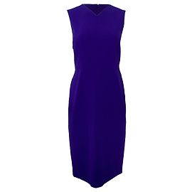 Theory Vestido sin mangas hasta la rodilla en triacetato púrpura