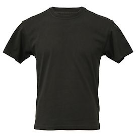Bottega Veneta Rundhals-T-Shirt aus schwarzer Baumwolle