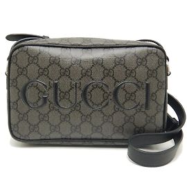 Borsa a spalla Gucci in tela GG Supreme nera
