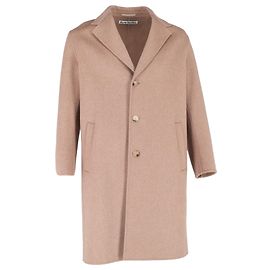 Acne Studios Long Coat in Beige Wool