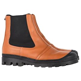 Botas Chelsea Loewe en cuero marrón