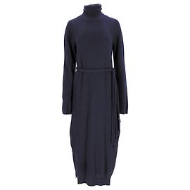 Canaan Rippstrick-Midikleid von Nanushka aus marineblauer Wolle