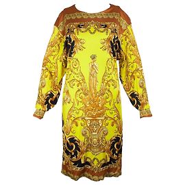 Vestido Versace de viscosa amarillo Talla 40