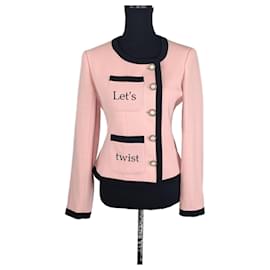 Moschino Let's Twist Again pink jacket 1990s - Moschino Cheap And Chic