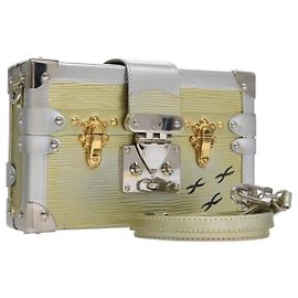 LOUIS VUITTON Epi Metallico Petite Mar Borsa Argento Oro M54652 LV Auth 108234