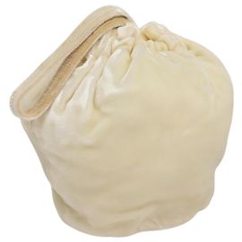 Prada Pochete de Acessórios Veludo Creme Auth 110839