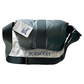 Borsa Burberry Pillow Messenger Verde Scuro Pelle