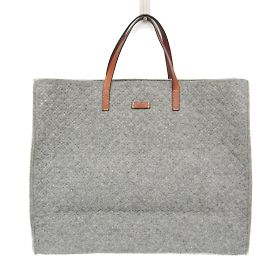Gucci Leder- und Filztasche