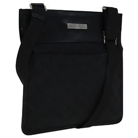 Borsa a Spalla GG Canvas Gucci Nera 27639 Auth ep7170