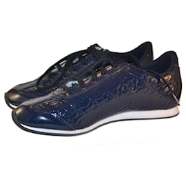 sneakers Armani Jeans blu vernice taglia 40