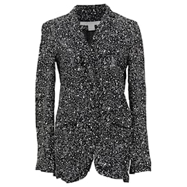 Blazer Galaxy Crepe di Diane Von Furstenberg in Viscosa Nera