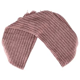 Sciarpa in lana rosa a coste di Acne Studios