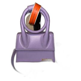 Bolso Jacquemus Le Chiquito Noeud Púrpura Cuero