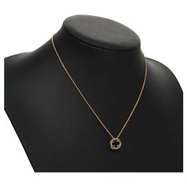 LOUIS VUITTON Pendente 1P Collana di Diamante Diamante 6.1K Solo 800 LV Auth 93646S