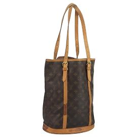 LOUIS VUITTON Monogram Bucket GM Schultertasche M42236 LV Auth ar13103
