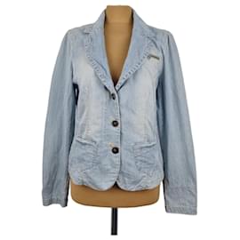 Chaqueta Marc Cain de algodón azul XL