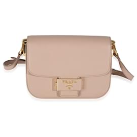 Borsa a Spalla Prada Cipria Saffiano Lux Embleme