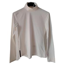 Prada Stretch Oberteil Weiß Nylon