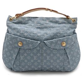 Borsa a spalla Daily GM in denim Monogram Louis Vuitton