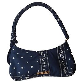 Le Bisou Bandana Jacquemus - Navy Paisley - Blau