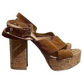 Sandali GIANVITO ROSSI T.EU 37.5 Camoscio