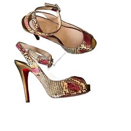CHRISTIAN LOUBOUTIN Saltos T.EU 37 Couros exóticos