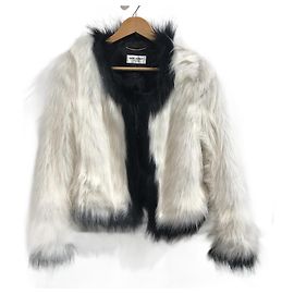 SAINT LAURENT Coats T.International S Faux fur
