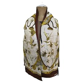 Hermès Seidenschal Grande Tenue Braun