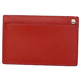 Étui de carte de visite Hermes en rouge - Hermès