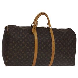 LOUIS VUITTON Monogram Keepall 60 Borsa Boston M41422 LV Auth yk16849