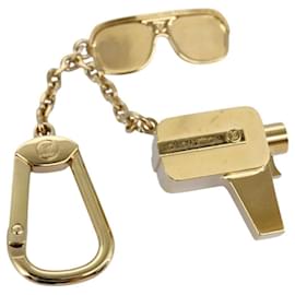 LOUIS VUITTON Llavero Cannes Soporte de Llave metal Oro M65383 LV Auth 112527