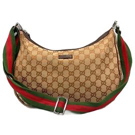 Borsa Gucci Ophidia Hobo Marrone in Tela