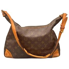 Borsa a mano Louis Vuitton Boulogne in pelle marrone
