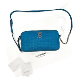 Burberry Borsa per fotocamera in blu ciano