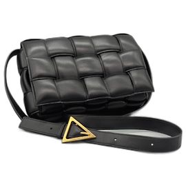 Borsa Bottega Veneta Cassette Imbottita Nera in Pelle