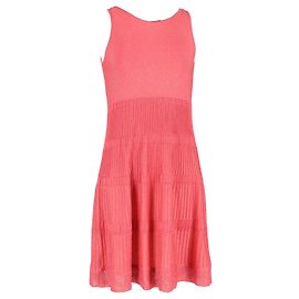 Abito senza maniche in maglia Missoni in cotone rosa