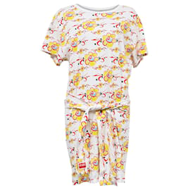 Vestido camiseta con estampado floral Kenzo en algodón multicolor