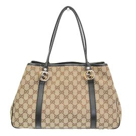 Borsa tote in tela da donna Gucci GG Twins 232957