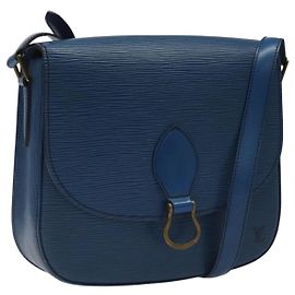 LOUIS VUITTON Borsa a Spalla Epi Saint Cloud GM Blu Toledo M52195 LV Auth yk16925
