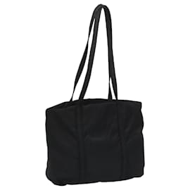 PRADA Borsa Tote Nylon Nera Argento Auth bs21891