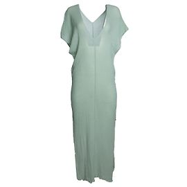Autre Marque Caravana, vestido verde de gran tamaño sin mangas