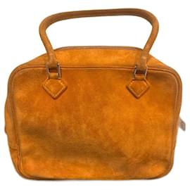 Borsa Hermès Piccola Plume Arancione Camoscio