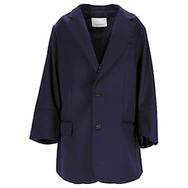 El blazer Brooklyn de Frankie Shop en lana azul marino - Autre Marque