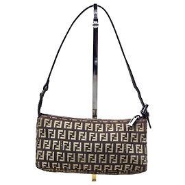 Borsa a Spalla Fendi Baguette Zucca Zucchino